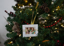 Lighthouse Christian Products Christmas 2022 White 4 x 3 Metal Mini Picture Frame Christmas Ornament