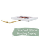 Lighthouse Christian Products Friends White 4 x 3 Metal Mini Picture Frame Christmas Ornament