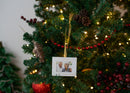Lighthouse Christian Products 50th Anniversary White 4 x 3 Metal Mini Picture Frame Christmas Ornament