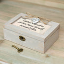 Love You Granddaughter My Heart Taupe Wood Locket Jewelry Music Box Plays Tune You are My Sunshine