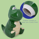 100 North Tyrannosaurus Rex Dinosaur 10.1 x 8.9 Dolomite Ceramic Cookie Jar
