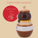 100 North Honey Jar Smiling Brown Bear 11.1 x 6.3 Dolomite Ceramic Cookie Jar