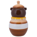 100 North Honey Jar Smiling Brown Bear 11.1 x 6.3 Dolomite Ceramic Cookie Jar