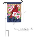 Magnolia Garden Vibrant Pink Blue Red Cardinal 29 x 42 Polyester Large Outdoor House Flag