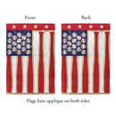 Magnolia Garden Red White Blue Baseball Batt 19 x 13 Polyester Small House Flag