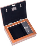 I Love You to the Moon and Back Woodgrain Rope Trim Jewelry Music Box Plays Wonderful World
