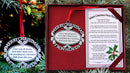 Merry Christmas from Heaven Pewter Keepsake Ornament with Poem in Gift Box