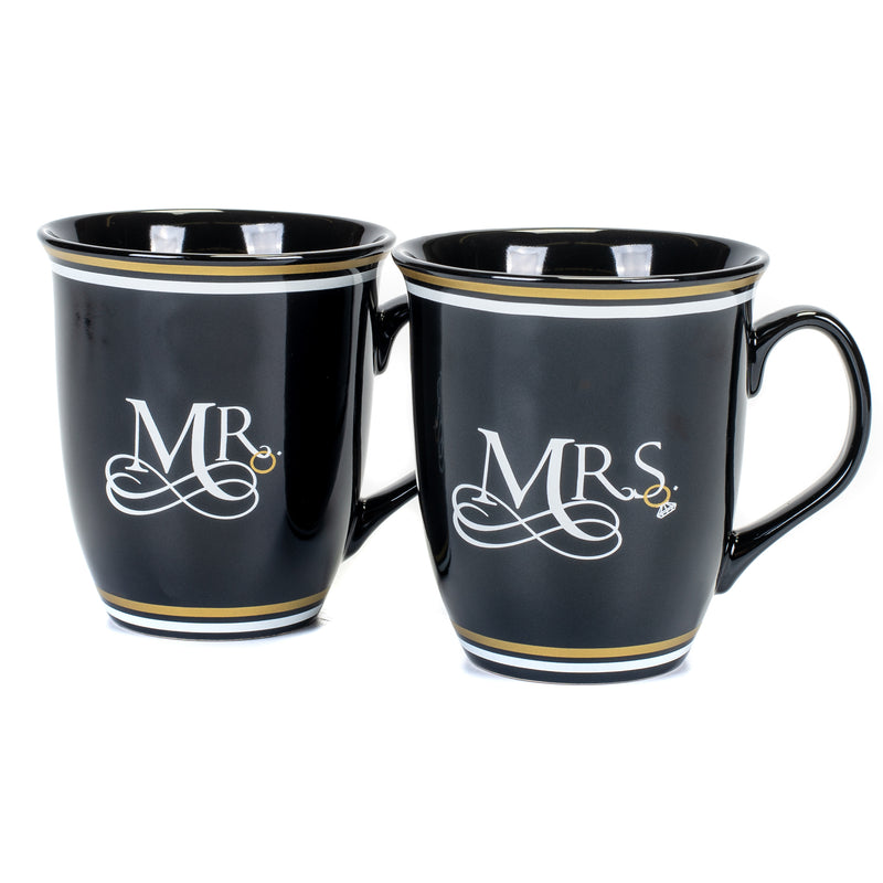 Complete set of "Mr" and "Mrs" "Happily Ever After" Matching Coffee Mug Set