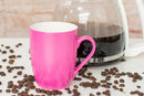 Princess Pink Glossy Finish 10 Oz. New Bone China Coffee Cup Mug Set of 4