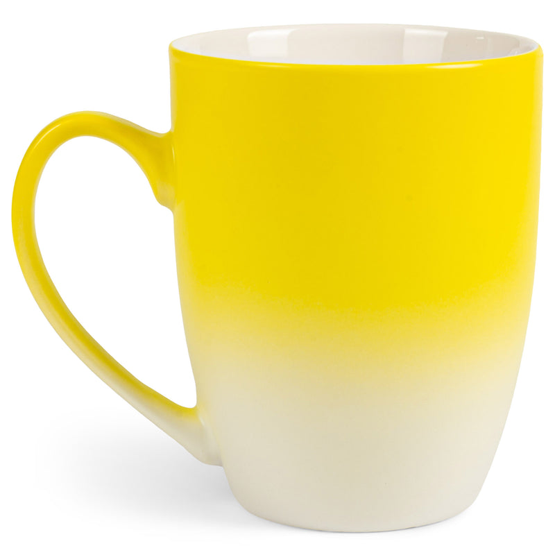 two-colors matte glaze mugs - Yellow