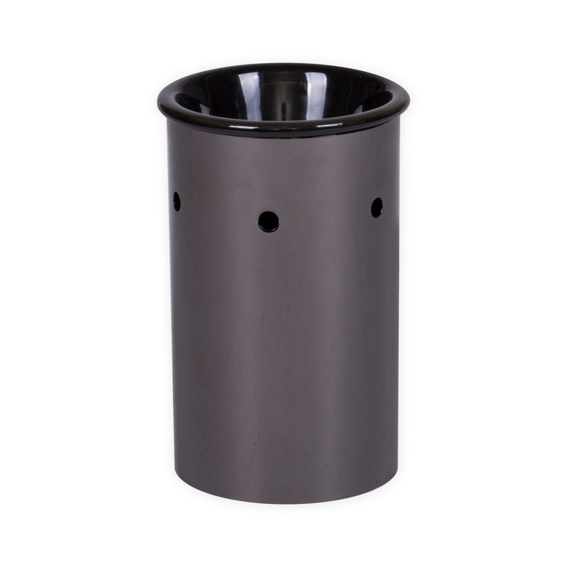 Brushed Charcoal Black Metal Electric Wax Tart and Oil Warmer