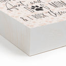 P. Graham Dunn Aunt and Dog Mom Floral Yellow 5.38 x 5.38 Pine Wood Tabletop Word Block Sign