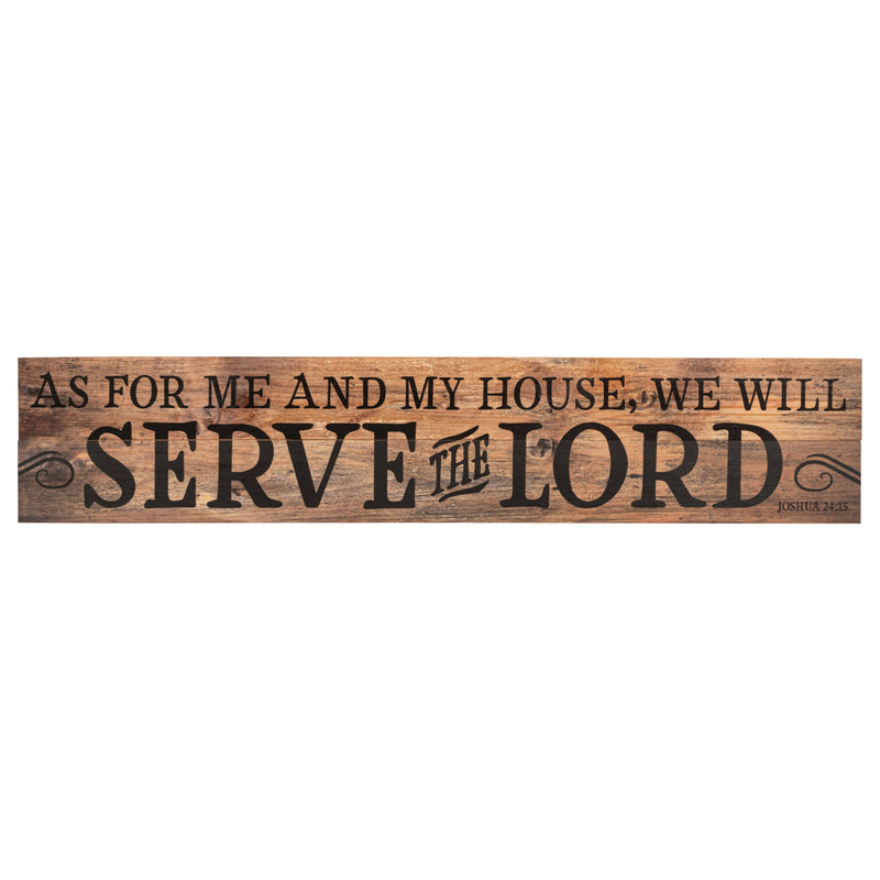 P. Graham Dunn My House Will Serve The Lord 7 x 36 Wood Pallet Wall Art Sign Plaque