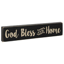 P. Graham Dunn God Bless Our Home 3 x 12 Dried Pine Wood Hand-Painted Wall Sign