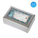 Top down view of Someone Special Jeweled Silver Finish Petite Music Box