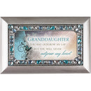 Granddaughter Jeweled Silver Finish Jewelry Music Box - Plays Tune You Are My Sunshine
