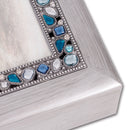 Daughter In Law Silver Tone Jewel Beaded Petite Music Box Plays Wind Beneath My Wings