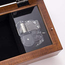 In Memory Our Loved Ones Live On Woodgrain Rope Trim Jewelry Music Box Plays Amazing Grace