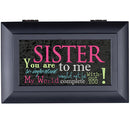 Home décor keepsake and trinket box made with hidden musical mechanism inside