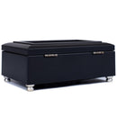 Sister So Important World Not Complete Matte Black Jewelry Music Box Plays You Light Up My Life