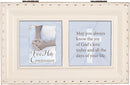 First Holy Communion Know the Joy Matte Ivory Jewelry Music Box Plays Ave Maria