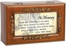 Home décor keepsake and trinket box made with hidden musical mechanism inside