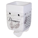 Home decor electrical fragrance lamp for use with wax drop, tarts, and oil scents