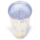 Mary Square 11"x4"x4" Youll Always Be My Best Friend Straw Tumbler, 1 Count (Pack of 1)