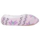 Lilac Purple Nordic Snow Womens Plush Lined Cozy Non Slip Indoor Soft Slippers