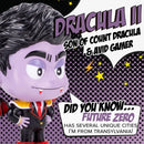 Dracula Periwinkle Purple 4 inch Painted Resin Boxed Collectible Figurine