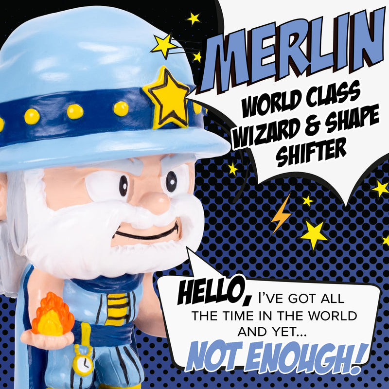 Merlin Sky Blue 4 inch Painted Resin Boxed Collectible Figurine