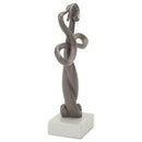 Dicksons The Reunion Heart Memorial Soft Chestnut Resin Stone Tabletop Cross Figurine