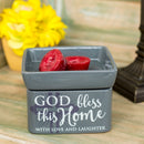 Home decor electrical fragrance lamp for use with wax drop, tarts, and oil scents