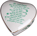 Irish Prayer Hold You Creamy White Porcelain 4 x 3.5 x 2 Decorative Keepsake Trinket Box