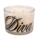 Tyler Candle Company - Diva Fragrance - Limited edition with glossy black lettering - Stature Model - 16oz / 2-Wick