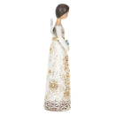 DEMDACO Remembrance Lace Ribbon 7 Inch Resin Stone Winged Angel Figurine