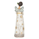 DEMDACO Remembrance Lace Ribbon 7 Inch Resin Stone Winged Angel Figurine