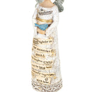 DEMDACO Remembrance Lace Ribbon 7 Inch Resin Stone Winged Angel Figurine