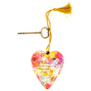 DEMDACO Friends Are Flowers In Garden Of Life Pink Floral 4 x 3 Inch Heart Shaped Resin Keepsake Decoration