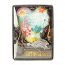 DEMDACO Friendship Loving Summer Floral 4 Inch Heart Shaped Resin Keepsake Decoration