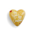 DEMDACO You are My Sunshine Yellow 1.5 x 1.5 Resin Stone Art Hearts Pocket Token