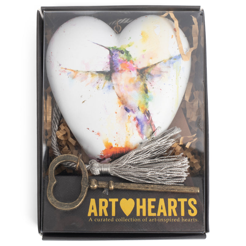 Art Hearts Hummingbird Art Heart