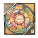 DEMDACO Family Values Love Kind Peace Multicolored 18 x 18 Wood Composite Lazy Susan