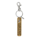 DEMDACO Fly Gold Tone 6 inch Brass Stainless Zinc Metal Automotive Key Ring Chain