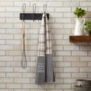 Eat Drink and Be Thankful Grey Plaid 68 inch 100% Cotton Dish Towel Boa