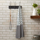 Olive Branch Pattern Grey and White 68 inch 100% Cotton Dish Towel Boa