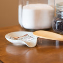 DEMDACO A Spoon Full Of Cheer 4.5 x 4 Glossy Old Fashioned Blue Ceramic Stoneware Kitchen Spoon Rest