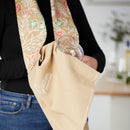 Harvest Gather Together Floral Tan 69 inch Cotton Fabric Boa Dish Towel