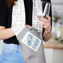 Cooks Well With Others Grey and White 69 inch Cotton Fabric Boa Dish Towel