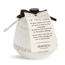 Notes of Love White 4.5 x 4.5 Inch Stoneware Decorative Jar